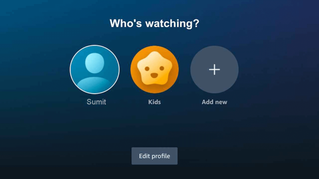 How to add Amazon Prime video profile on Website